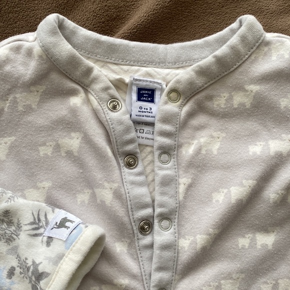 Janie and Jack baby onesie set of 2; size 0-3 months double sided; - Picture 3 of 3